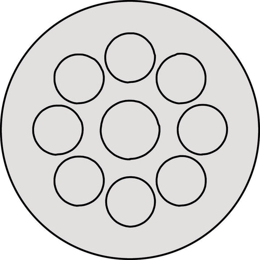Icotek - Kabelführung für Gehäuse/Schränke Kabeldurchführungsplatte KEL-DP 40/9 A grau − 10 Stück