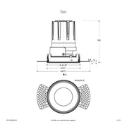 EVN Lichttechnik - Downlight/Strahler/Flutlicht LED-Einbauleuchte modular F02R14SM3840L55P Konfigurationstype