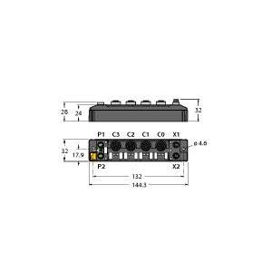 Turck - Feldbus, Dez. Peripherie - Analoges Ein-/Ausgangs-Modul Multiprotokoll-I/O-Modul TBEN-S2-4AI kompakt