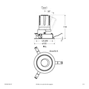 EVN Lichttechnik - Downlight/Strahler/Flutlicht LED-Einbauleuchte modular F02R09AM1340L15P Konfigurationstype