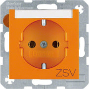 Berker - Steckdose SCHUKO-Steckdose 47508914 m.Beschriftungsfeld