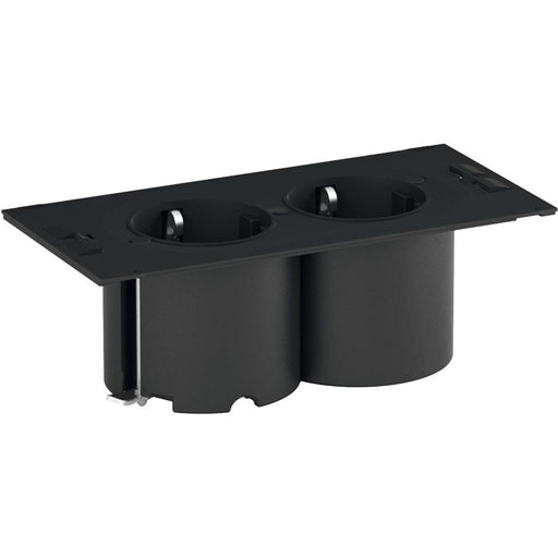 Bachmann - Multi-Tischsteckdose DUE Steckdosenleiste 929.301 2xSchutzk.,Deckelsw