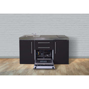 Stengel - Mini-Küche Miniküche Premiumline MPGSSM160GSIKFreBli Schwarz matt