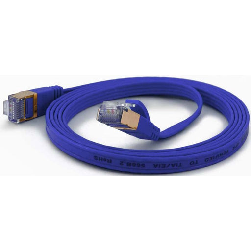 Wantec - Patchkabel Kupfer FTP-Patchkabel Cat.6A bl 7026 bl 15,0m 15m RJ45 1,6x6,5mm