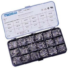 Mersen - Zylindrische Sicherung Sortimentskasten G 5x20 T MIBOX5ST 0,1A-6,3A AC250V