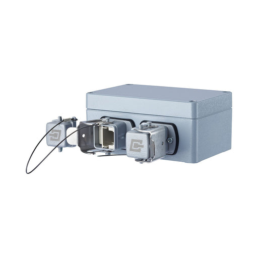 Metz Connect - Kommunikationsanschlussdose Kupfer Industrie Anschlussdose EDATInd IP672pV5 2 Port gerade