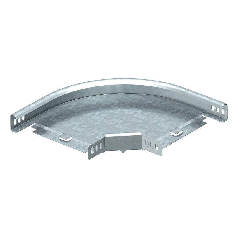 OBO Bettermann - Bogen für Kabelrinne Bogen 90 horizontal,mit W 7124120 inkelverbinder