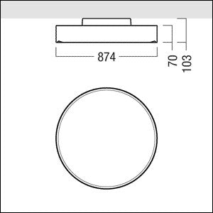 Zumtobel Group - Decken - /Wandleuchte LED - Rundleuchte ONDA2 A AV #42187056 2700 - 6500K