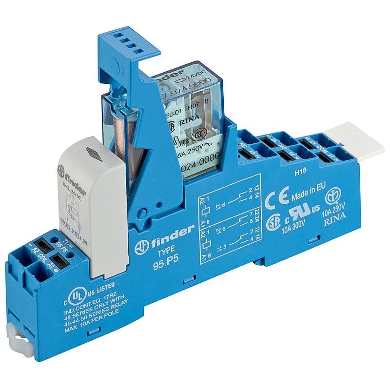 Finder - Schaltrelais Koppelrelais 48.P5.9.024.5050 − 10 Stück