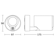 Steinel - Downlight/Strahler/Flutlicht Sensor-LED-Strahler Spot ONE SC 3000K 175 x 97 x 98 mm