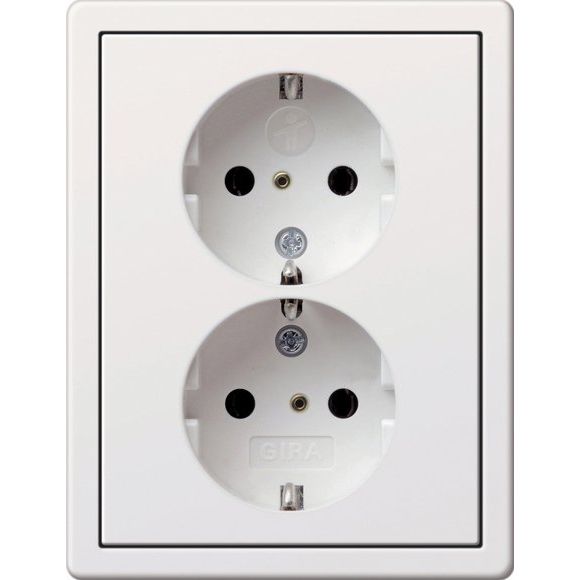 Gira - Steckdose Schuko-Steckds. 2f. rws-gl 0783112