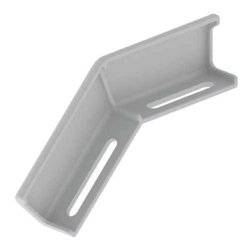 Unex - Verbinder für Kabeltragsystem Winkelverbinder 66842 fallend, lichtgrau