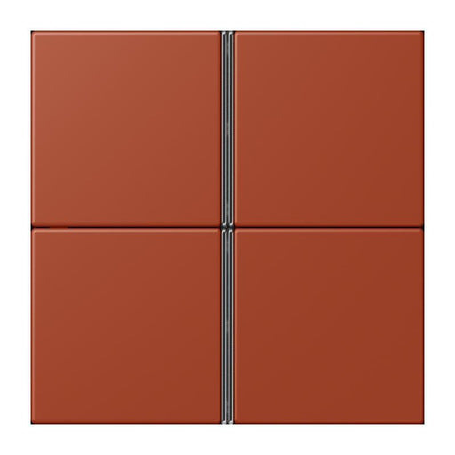 Jung - Abdeckung/Bedienelement für Installationsschalterprogramme Tastensatz 4fach LC 404 TSA 232 locre rouge