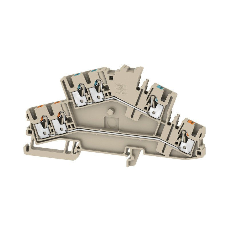 Weidmüller - Durchgangs-Reihenklemme Klemme A2T 2.5 3C N-FT PUSH IN, 2.5 mm² − 50 Stück