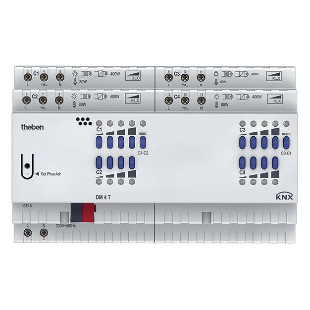 Theben - Bussystem-Dimmaktor Dimmaktor DM 4 T KNX FIX2 Modul, KNX