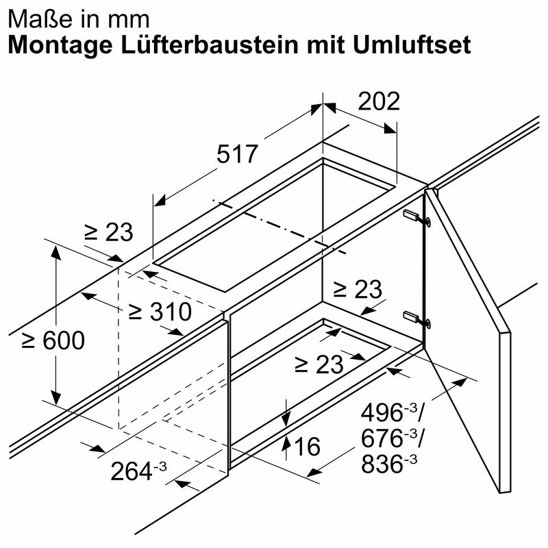 Siemens - Zubehör/Ersatzteile für Dunstabzugshauben Long Life Umluftset LZ11ITD11 extern