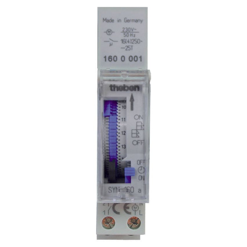 Theben - Verteilerschaltuhr analog Synchronschaltuhr SYN 160a 1W, Tag