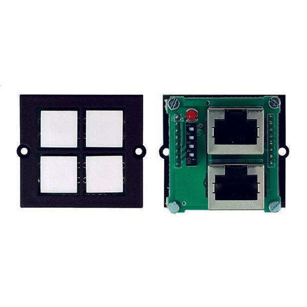 Bachmann - Einsatz/Abdeckung für Kommunikationstechnik Rahmen 4xTaster 917.193 universal Controler