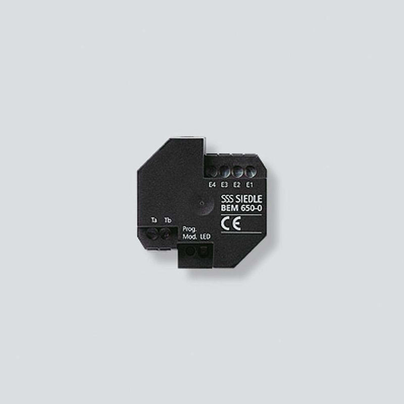 Siedle&Söhne - Zusatzgerät für Türkommunikation Bus-Eingangs-Modul BEM 650-02 Schwarz