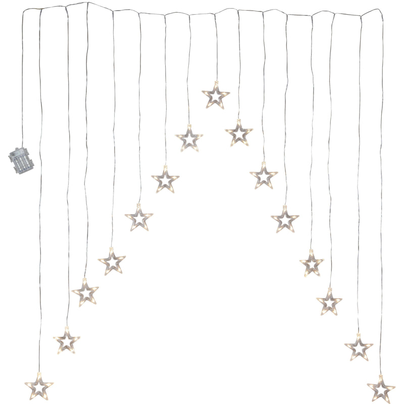 Star Trading - Festbeleuchtung LED-Lichtervorhang 729-42 − 8 Stück