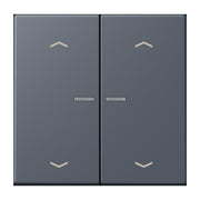 Jung - Abdeckung/Bedienelement für Installationsschalterprogramme Wippe mit Lichtleiter LC 102 KO5P 262 gris fonce 59