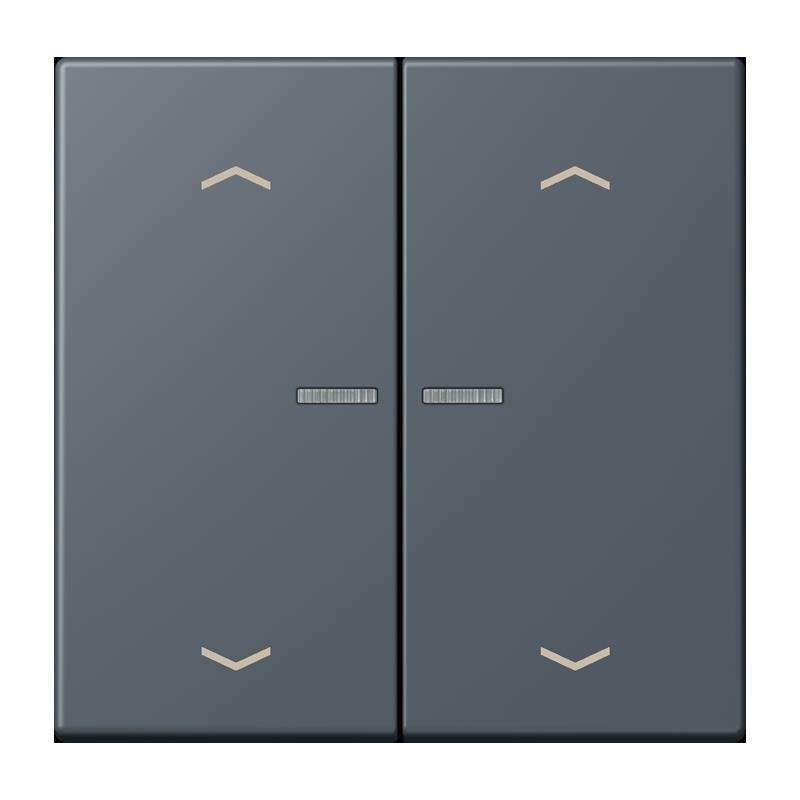 Jung - Abdeckung/Bedienelement für Installationsschalterprogramme Wippe mit Lichtleiter LC 102 KO5P 262 gris fonce 59
