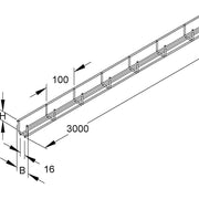 Niedax - Gitterrinne GR 40.040 F − 3 Meter