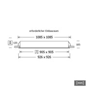 LTS Licht&Leuchten - Decken-/Wandleuchte LED-Einbauleuchte PLL57925302/DALI si 112W 3000K 8400lm