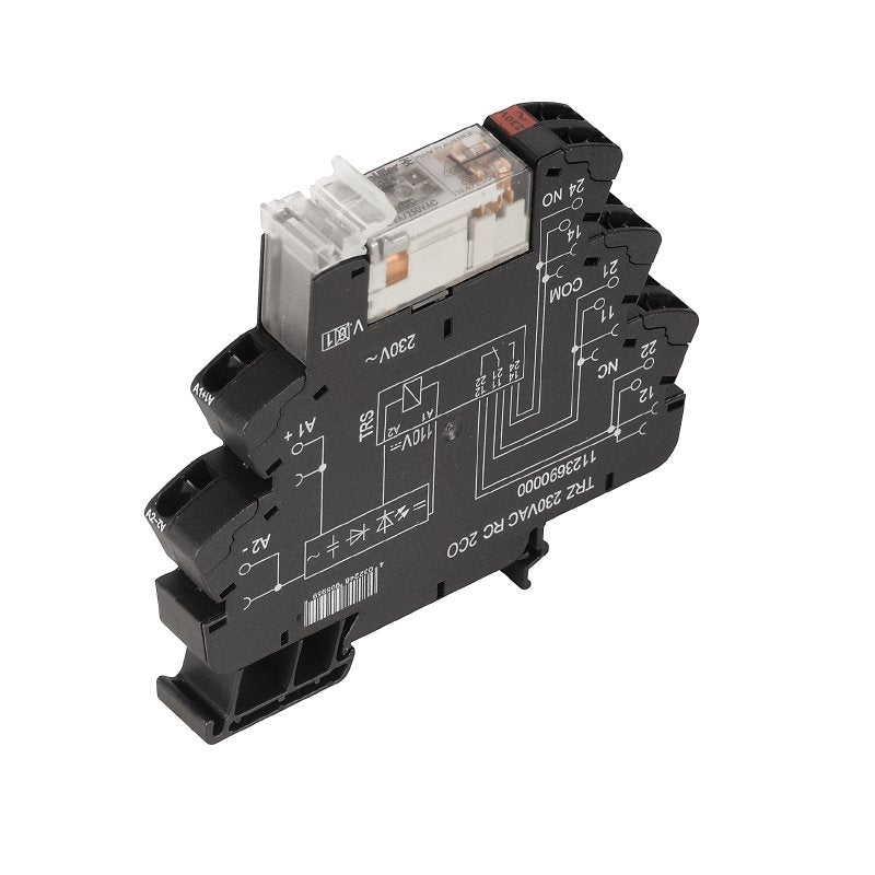 Weidmüller - Schaltrelais TRZ 230VAC RC 2CO Termseries − 10 Stück