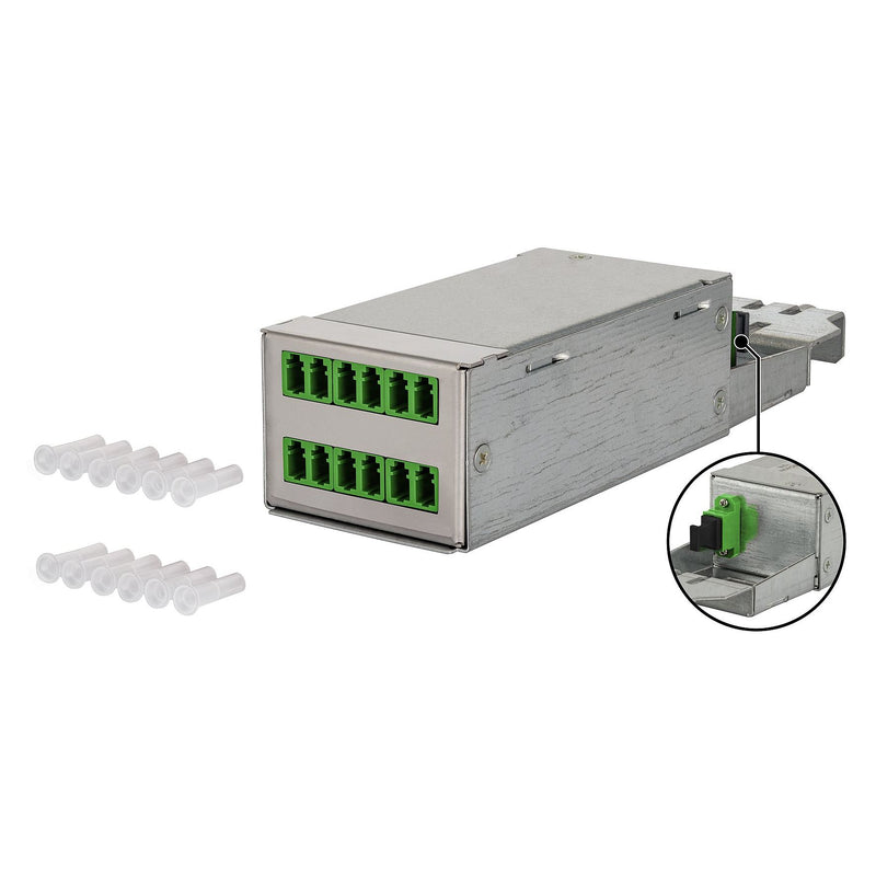 Metz Connect - Moduleinsatz für Patchpanel LWL DCCS Baugruppe OS2 130D219KM0000B 6xLC-Duplex APC