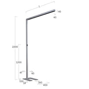 Lightnet - Stehleuchte LED-Stehleuchte LSXLSX-840M-L1470UAA 4000K, silber