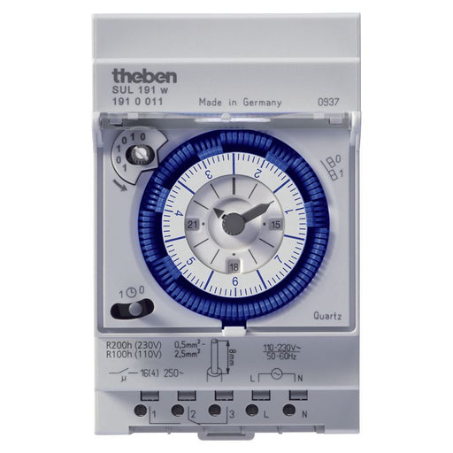 Theben - Verteilerschaltuhr analog Schaltuhr SUL 191 w