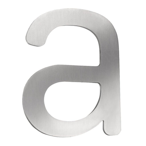 CMD Creativ - Beschriftung Buchstaben/Zahlen Hausnummer a Klein HN-a Edelstahl, 16 cm
