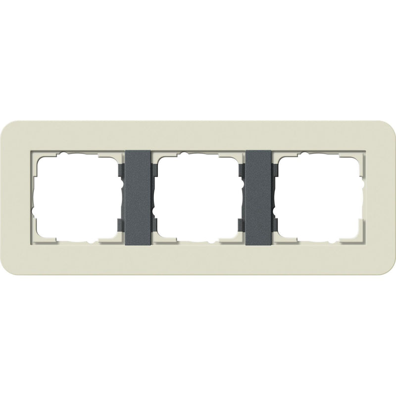 Gira - Abdeckrahmen 3fach 0213427 Sand/Anthrazit