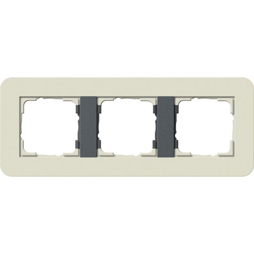 Gira - Abdeckrahmen 3fach 0213427 Sand/Anthrazit