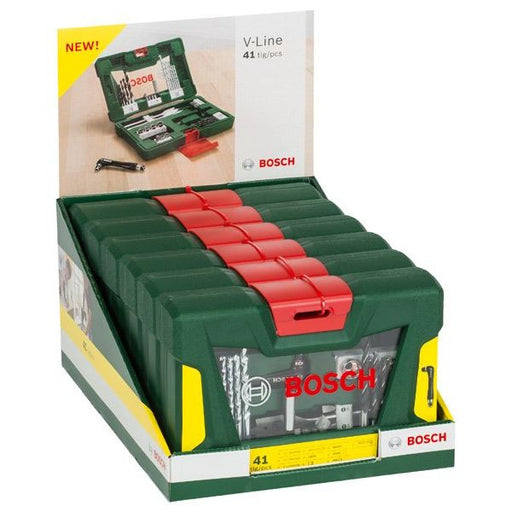 Bosch - Werkzeugset V-Line Box, Bohrer- und 2607017305 Bit-Set 41-teilig