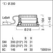 Zumtobel Group - Downlight/Strahler/Flutlicht LED - Downlight PANOS R  #62926855 840