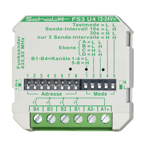 Schalk - Funksender Funk-Sender FS3 U4 (12-24V UC) 4-Kanal