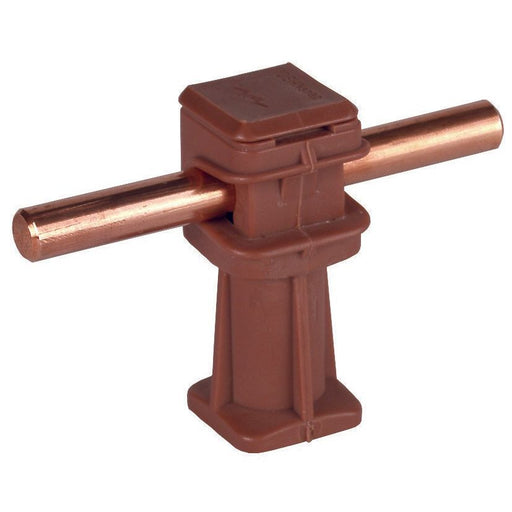 DEHN - Leitungshalter für Blitzschutz Leitungshalter braun LH DS 8 H36 IGM6 BR H 36mm f. Rd 8mm M6
