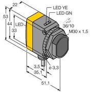 Turck - Einweg-Lichtschranke Opto-Sensor QS30EXSH2O Einweglichtschranke