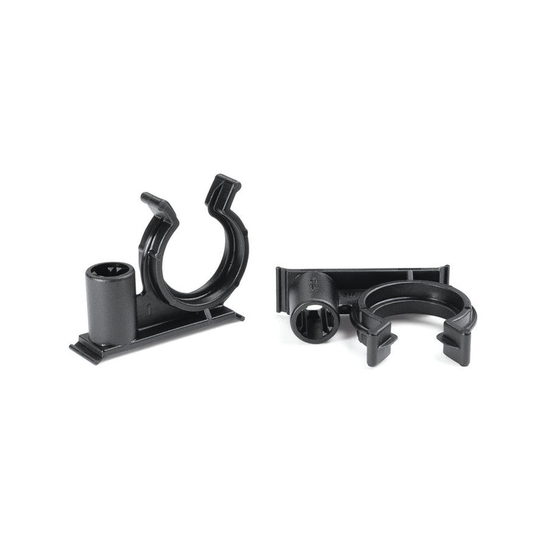 HellermannTyton - Befestigungsklammer Wellrohrhalter 151-00010(500) schwarz − 500 Stück
