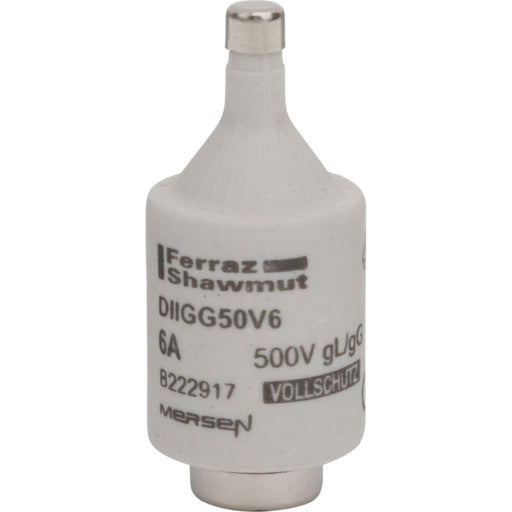 Mersen - D-Sicherungseinsatz DIIGG50V6 gG DII, 6A/AC500