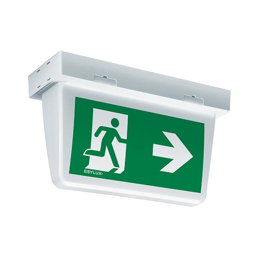 ESYLUX - Sicherheitsleuchte LED-Notleuchte ws SLXELLED #EN10077364 8h, f.AP-/Deckenmon.