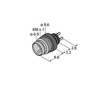 Turck - Rundsteckverbinder, feldkonfektionierbar (Industriesteckverbinder) Rundsteckverbinder SESP3SL