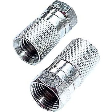 E+P Elektrik - Koax-Steckverbinder F-Stecker F 106 8 mm, schraubbar − 2 Packung