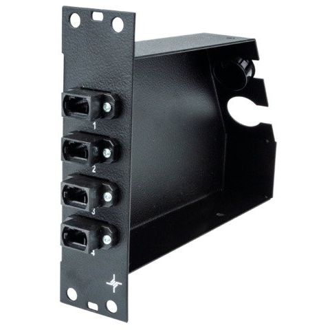 Telegärtner - Patchpanel LWL 3 HE / 7 TE FanOut Modul 100022411 4 MPO/MTP Kupplungen