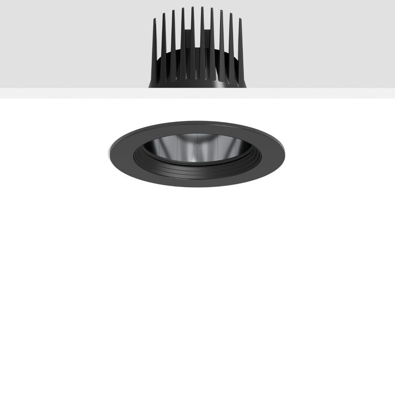 RZB - Downlight/Strahler/Flutlicht LED-Einbaudownlight 901765.003 930, schwarz