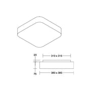 Brumberg Leuchten - Decken-/Wandleuchte Anbauleuchte 58193000 4x E14 max. 40W