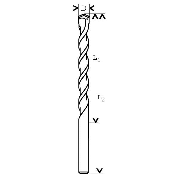 Bosch - Bohrer Betonbohrer CYL-3, 2608597686 Durchmesser 12 mm