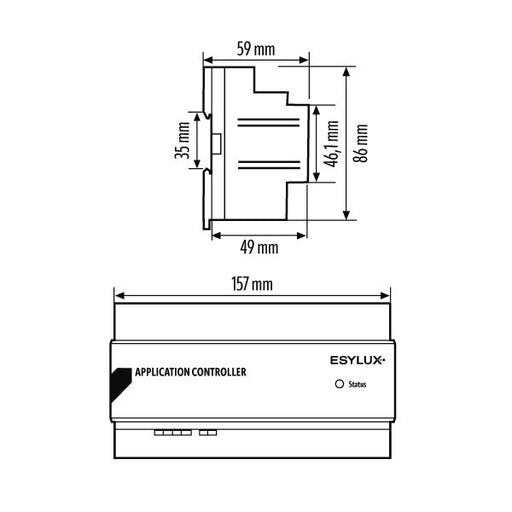 ESYLUX - Steuergerät für Leuchten Steuergerät APC10 PS DALI-2 DALI-2